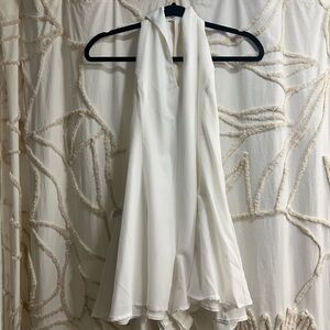 White halter romper for sale!